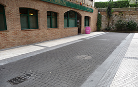 Asfalto galdatu inprimatua. Baratze Kalea. Donostia