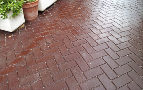 Asfalto galdatu inprimitua. Tolosa Hiribidea 119ko Terraza. Donostia