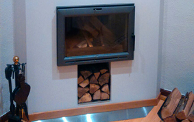 Colocación de chimenea