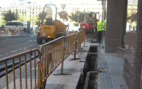 Renovación de red de abastecimiento. Calle Aguirre Miramon