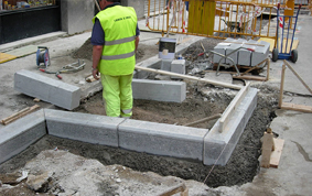 Construcción de alcorque. Calle Fuenterrabia. Donostia