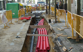 Canalización de agua en José María Soroa