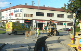 Canalización de agua entrada al Polígono 27. Martutene