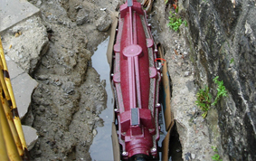 Canalización eléctrica en Urgul