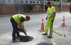 Renovación de arqueta de Iberdrola en Amara