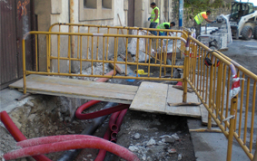 Renovación de redes en Calle Eskalantegi