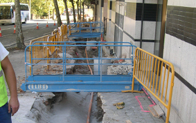 Canalización de gas en Avenida José Elosegi. Donostia - San Sebastián
