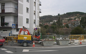 Canalización de gas en Paseo Zubiaurre