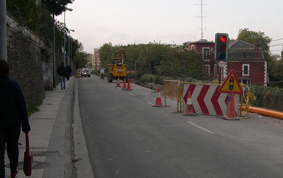 Canalización de gas en Paseo Zubiaurre