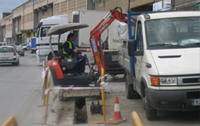 Canalización de gas en Polígono 27