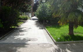 Pavimentación con baldosa en Calle Arrizar