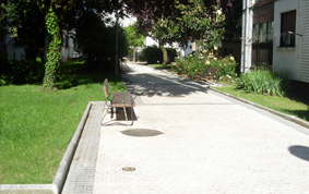 Pavimentación con baldosa en Calle Arrizar