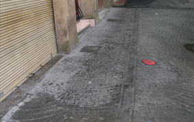 Hormigón impreso en Calle San Bartolomé